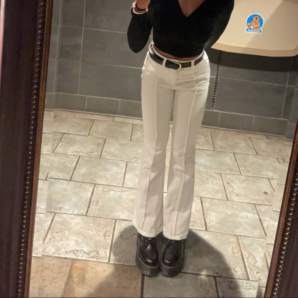 White Flare Jeans